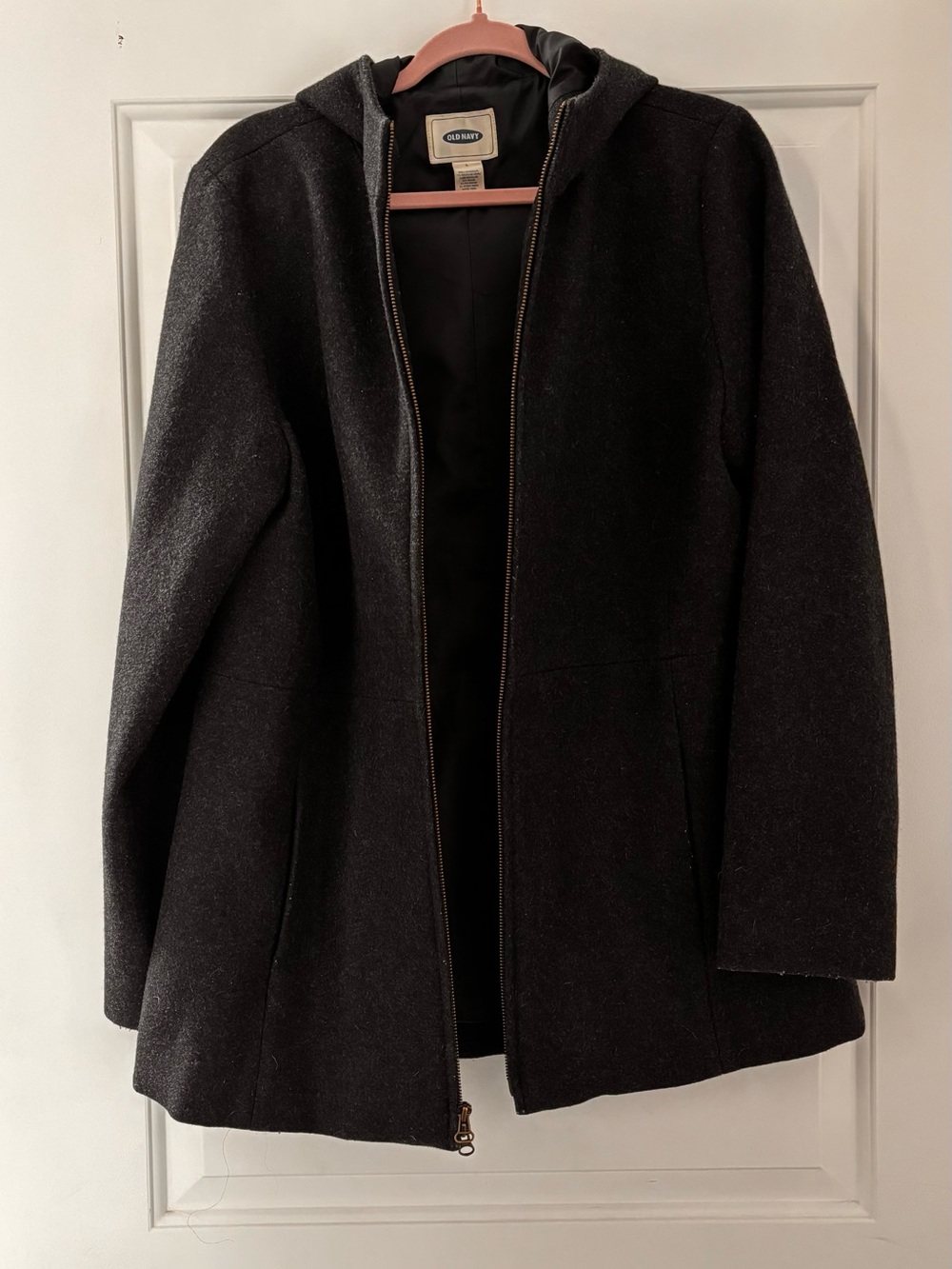 Old Navy Wool Jacket with Hood | Black